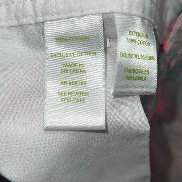 Lilly Pulitzer Callahan Short Oh Shello Shell Print Tropical Vacation sz 16 - Picture 6 of 9